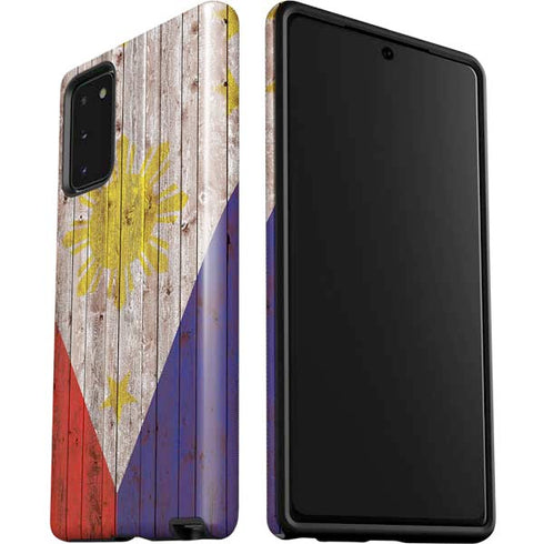 Philippines Flag Dark Wood Galaxy Note20 5G Pro Case